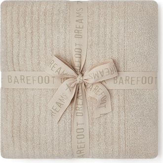 Barefoot Dreams CozyChic Light Ribbed Throw in Stone at Nordstrom