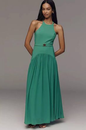 Hutch Abbey Maxi Dress In Green