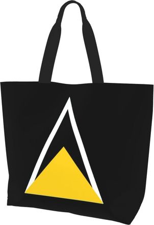 AOOEDM St Lucia Ladies Canvas Tote Reusable Shopping Bag