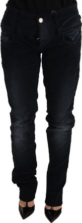 Acht Washed Cotton Low Waist Loose Fit Trousers Womens Jeans