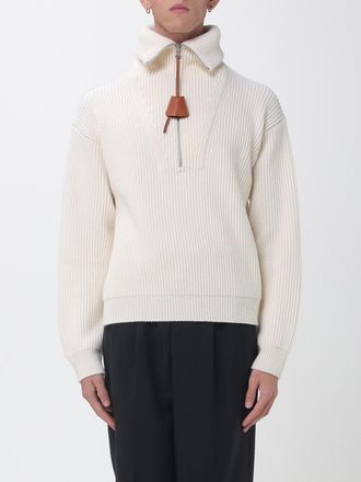 Celine Maglia in lana e cashmere con collo alla marinara e mezza zip