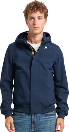 K-Way Blue Slim Hood Jacket