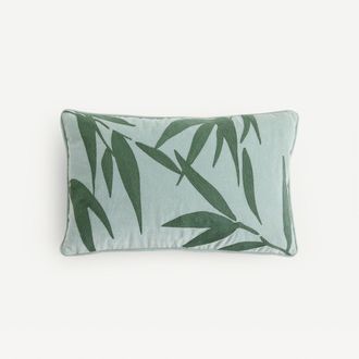 La Redoute Interieurs Rechthoekige kussenhoes, geborduurd katoenfluweel, NIARA