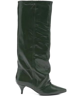 Alchimia 55mm leather boots - Green