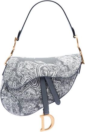 Dior Pre-owned Dior Canvas Embroidered Reverse Toile De Jouy Saddle Bag Ladies O6LQOH5QJ3AEYN0D