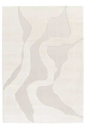 AFK Living Alfombra muy suave con efecto relieve beige 160 x 230 cm