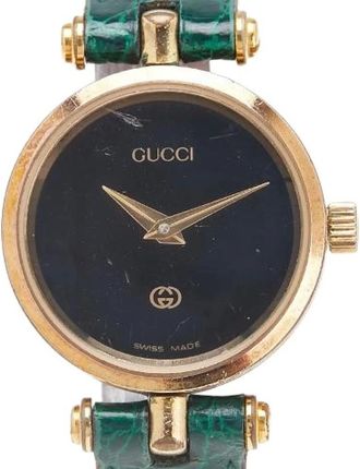 Gucci Pre-owned Watches, female, Black, Size: ONE SIZE Pre-owned Stainless Steel watches