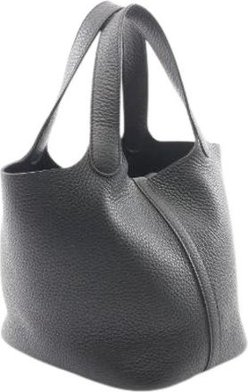 Herm&egrave;s Pre-owned Picotin Lock PM Taurillon Clemence Handbag - Dames - Vintage Tas - Zwart - ONE Size - Vintage