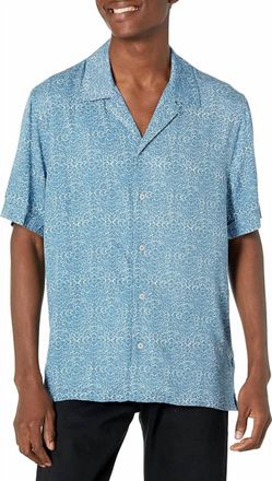 Paige Landon Short Sleeve Shirt In Misty Sky Multi