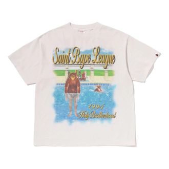 A Bathing Ape x Saint Mxxxxxx League T-Shirt White 0ZXTEM906091RWHX