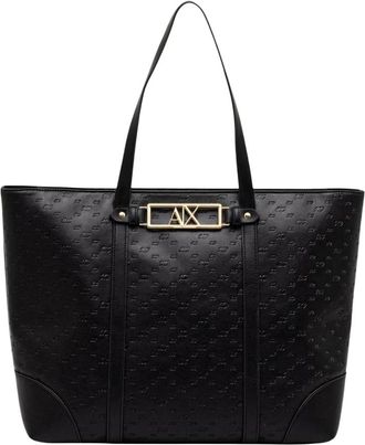 A|X Armani Exchange Shopper Bag - Dames - Shoppers - Zwart - ONE Size - Polyester - Tassen