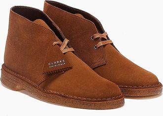 Clarks Mens Clarks Originals Desert Trek Suede Mens Cola Boots - Brown - Size: 10