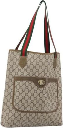 Gucci Pre-owned Tote Bags, female, Beige, Size: ONE SIZE Pre-owned Tote Bag