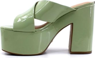 Guess Sandalen met hoge hak - Dames - Muiltjes - Groen - 41 EU - Schoenen