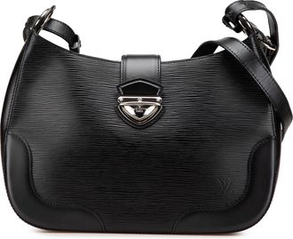 Louis Vuitton Pre-owned Womens Monogram Empreinte Pochette Crossbody Bag - Black Leather - One Size