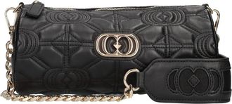 La Carrie Stitch & Spoon Round Shoulder - Dames - Schoudertassen - Zwart - ONE Size - Leer - Tassen