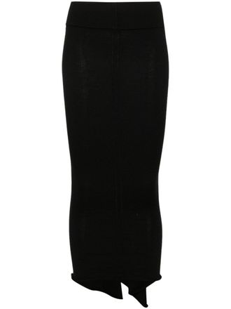 Rick Owens Porterville getailleerde rok - Zwart