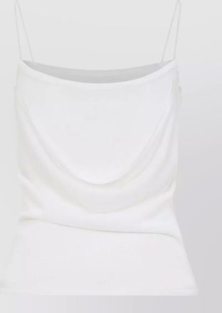 Jacquemus plumetis top fitted silhouette spaghetti straps