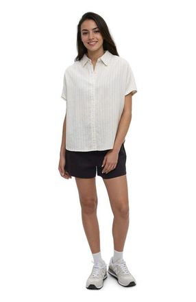 tentree Magnolia Shirt in Undyed/double Stripe at Nordstrom, Size X-Large