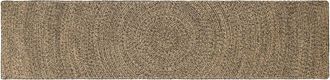 vidaXL Alfombra De &Aacute;rea Natural Y Negro 60 X 200 Cm Yute Vidaxl