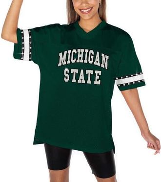 Gameday Couture Womens Gameday Couture Green Michigan State Spartans Until Kickoff Rhinestone Fashion T-Shirt at Nordstrom, Size Medium