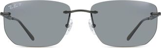 Ray-Ban RB3768 Polarized 002/81 Mens Sunglasses Black Size 56