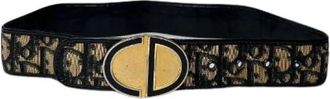 Dior Pre-owned Belts, female, Multicolor, Size: ONE SIZE Pre-owned Oblique Monogram Belt