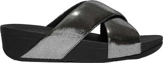 FitFlop Fit Flop Dames/Dames Lulu Lustra Criss Cross Strap Sliders (Zwart)