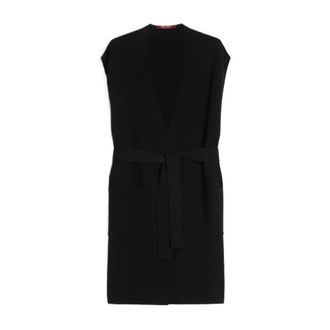 Max Mara Dames, Jassen, Zwart, Maat: M Leer