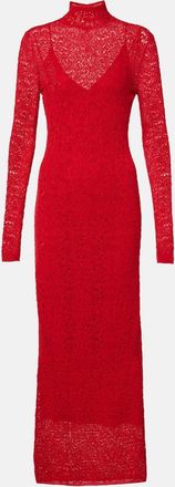 Gabriela Hearst Lethe pointelle wool and silk maxi dress