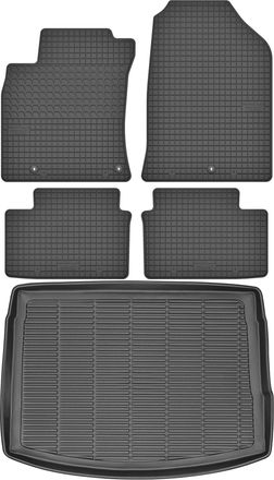 OEM Hyundai I30 Iii Hatchback De 2017 (juego) - Alfombrillas De Goma Para Coche + Alfombrilla Para Maletero