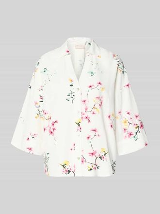Freequent Relaxed Fit Bluse aus Viskose-Leinen-Mix Modell Lavisco in Weiss, Gr&ouml;&szlig;e XL