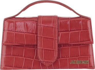 Jacquemus Red Le Grand Childs Animal Print Leather Tote Bag