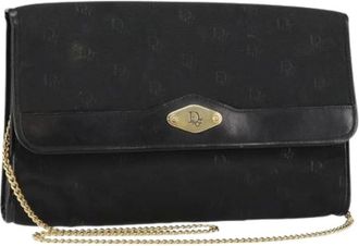 Dior Pre-owned Shoulder Bags, female, Black, Size: ONE SIZE Pre-owned Vintage Nylon Shoulder Bag