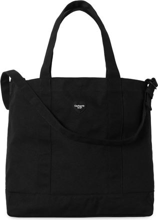 Carhartt Work in Progress Canvas Tote Tas met Hart Inzet - Heren - Shoppers - Zwart - ONE Size - Katoen - Tassen