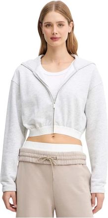 La Mania Sean Zip-through Hoodie - Dames - Vesten met rits - Grijs - M/L - Katoen - Hoodies & sweatvesten