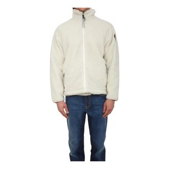 Napapijri Fleece Jackets, male, White, Size: L Fiemme Fleece
