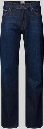 Brax Brax Wide Fit Jeans mit Eingrifftaschen Modell Clint in Dunkelblau, Größe 31/32