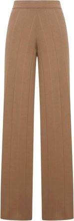 Max Mara Pantaloni Lama - Marrone