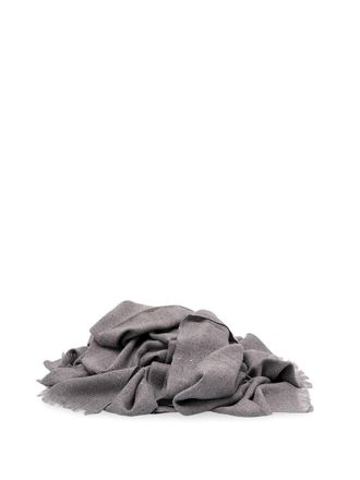 Brunello Cucinelli Cashmere And Silk Diamond Yarn Scarf