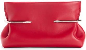 Givenchy Pinch Soft Leather Clutch in Equestrian Red at Nordstrom
