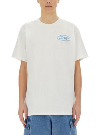 Obey White Crew Neck T-Shirt