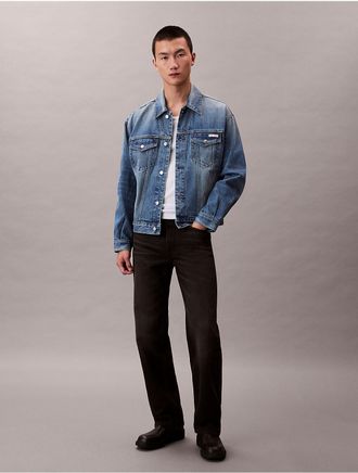 Calvin Klein Jeans Calvin Klein Mens 90s Straight Jeans - Black - 32W x 30L