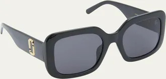 Marc Jacobs J Marc Logo Square Acetate Sunglasses