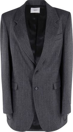 Coperni Blanket Blazer - Dames - Blazers - Grijs - 2XS - Wol - Jassen