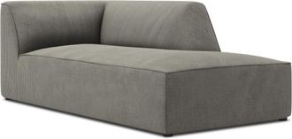 BLOOMINGLOFT Chaiselongue Sao 181 x 93 cm, mit Cordbezug - Armlehne links