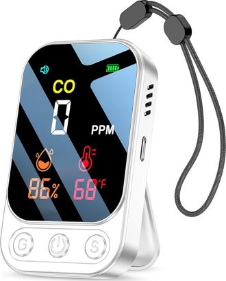 OEM Detector De Mon&oacute;xido De Carbono Con Alarma Inteligente, Detector De Co 3 En 1, Mide Humedad, Temperatura Y Concentraci&oacute;n De Mon&oacute;xido De Carbono, Port&aacute;