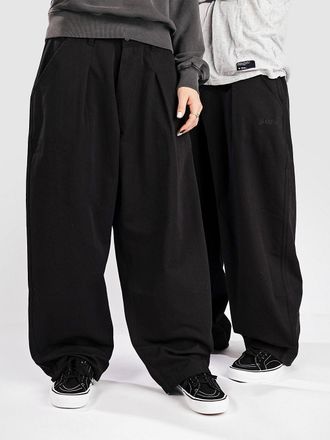 Jacker Pleated Baggy Pantalones negro