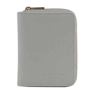 Pourchet Accessoires, Dames, Wit, ONE Size, Leer, Rechthoekige leren portemonnee