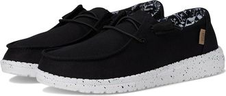 Hey Dude Wendy Basic Womens Shoes Black Odyssey : 10 M, Cotton/Canvas